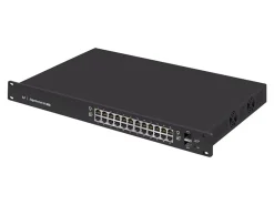Ubiquiti EdgeSwitch 24 - Switch - L3 - managed - 24 x 10/100/1000 (PoE+) + 2 x Gigabit SFP - rack-mountable - PoE+