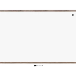U Brands Decor Magnetic Dry-Erase Board, 72" X 48", Rustic Wood Frame, Actual Size 70" X 47" (4896U00-01)
