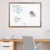 U Brands Decor Magnetic Dry-Erase Board, 48" X 36", Rustic Wood Frame, Actual Size 47" X 35" (4893U00-01)
