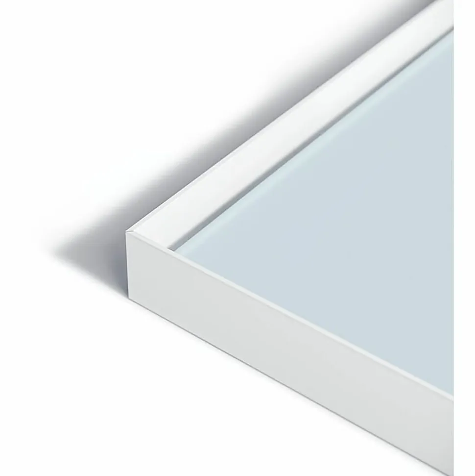 U Brands Double Sided Magnetic Glass Dry-Erase Mobile Floor Easel, 72" X 42, Actual Size 72" X 40" (4777U00-01)