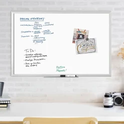 U Brands Dry-Erase Board, 36" X 24", Silver Aluminum Frame, Actual Size 35" X 23" (291U00-01)