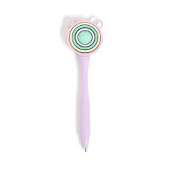 U Brands® Fidget Spinner Ballpoint Pen, Medium Point, 0.7 mm, Purple Barrel, Black Ink