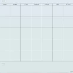 U Brands® Floating Glass Dry-Erase Monthly Calendar Board, 36