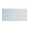U Brands® Glass Non-Magnetic Dry-Erase Board, 72" X 36", White Frosted Surface, Frameless, Actual Size 70" X 35" (123U00-01)