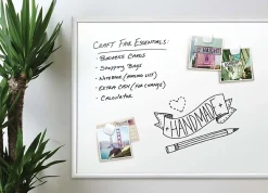 U Brands Magnetic Dry-Erase Board, 36" X 24", Silver Aluminum Frame, Actual Size 35" X 23" (071U00-01)