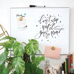 U Brands Magnetic Dry-Erase Board with White Magnet and Dry-Erase Marker, 20
