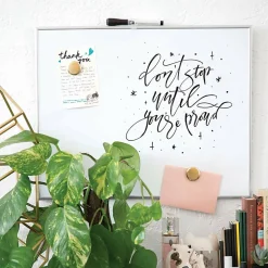 U Brands Magnetic Dry-Erase Board with White Magnet and Dry-Erase Marker, 20