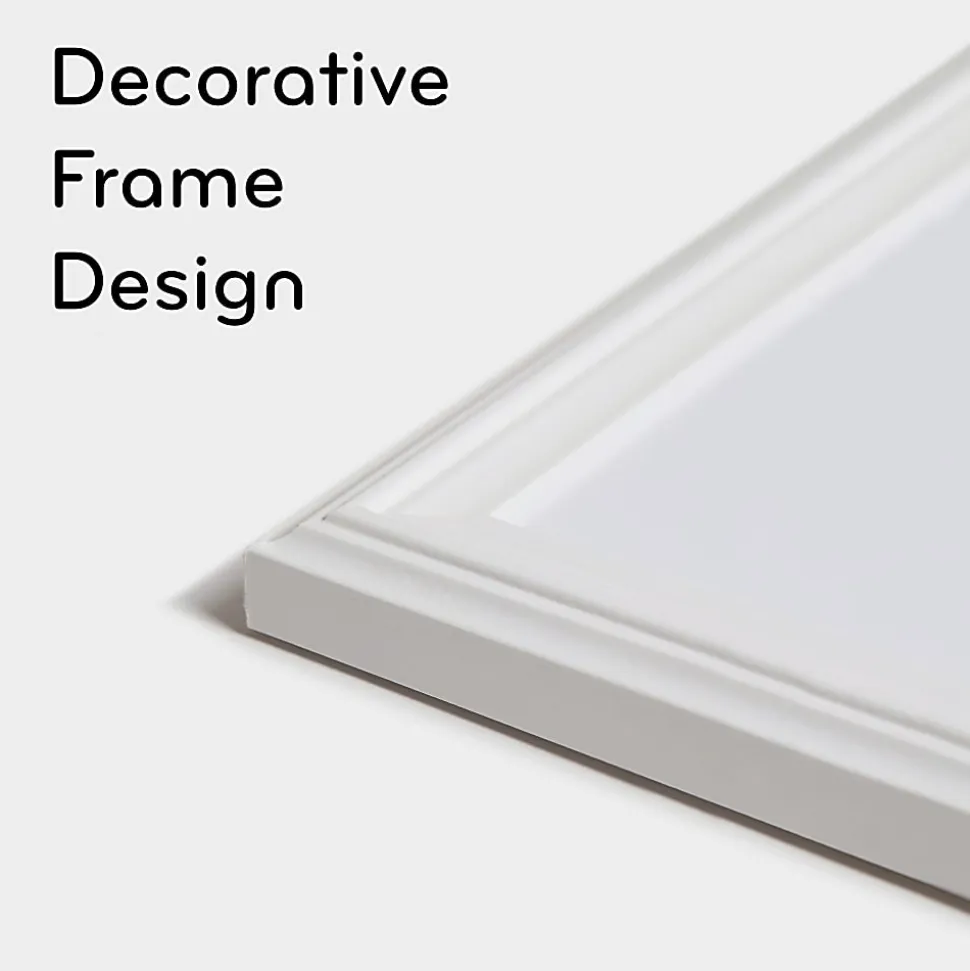 U Brands Magnetic Dry-Erase Board, 30" X 20", White Décor Frame (2071U00-01)