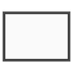 U Brands Magnetic Dry-Erase Board, 24" X 18", Black Wood Frame, Actual Size 23" X 17" (307U00-01)