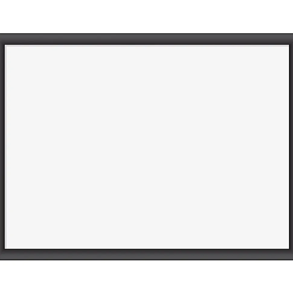 U Brands Magnetic Dry-Erase Board, 24" X 18", Black Wood Frame, Actual Size 23" X 17" (307U00-01)