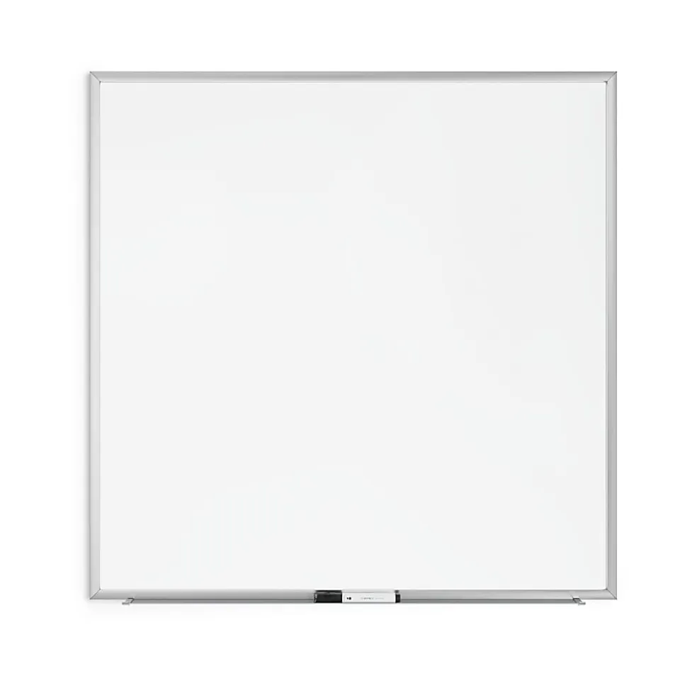 U Brands Magnetic Dry-Erase Board, 36" X 36", Silver Aluminum Frame, Actual Size 35" X 35" (2890U00-01)
