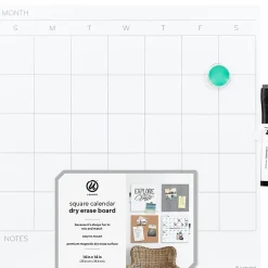 U Brands Magnetic Dry-Erase Calendar Board, 14