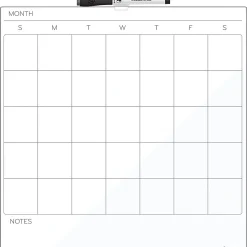 U Brands Magnetic Dry-Erase Calendar Board, 14