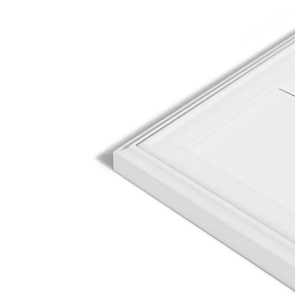 U Brands Magnetic Dry-Erase Monthly Calendar Board, 40" X 30", White Décor Frame (2918U00-01)