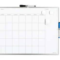 U Brands® Magnetic Dry-Erase White Calendar Whiteboard, 16