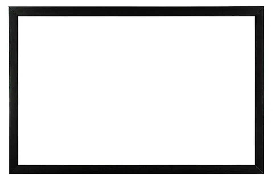 U Brands Magnetic Dry-Erase Whiteboard, 23" x 35", Black Wood Frame