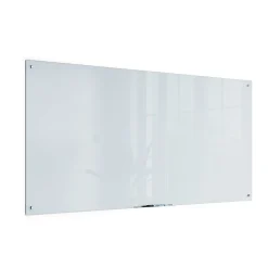 U BrandsĀ® Magnetic Glass Dry-Erase Board, 72" X 36", White Frosted Surface, Frameless, Actual Size 70" X 35" (2300U00-01)