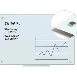 U Brands® Magnetic Glass Dry-Erase Board, 36