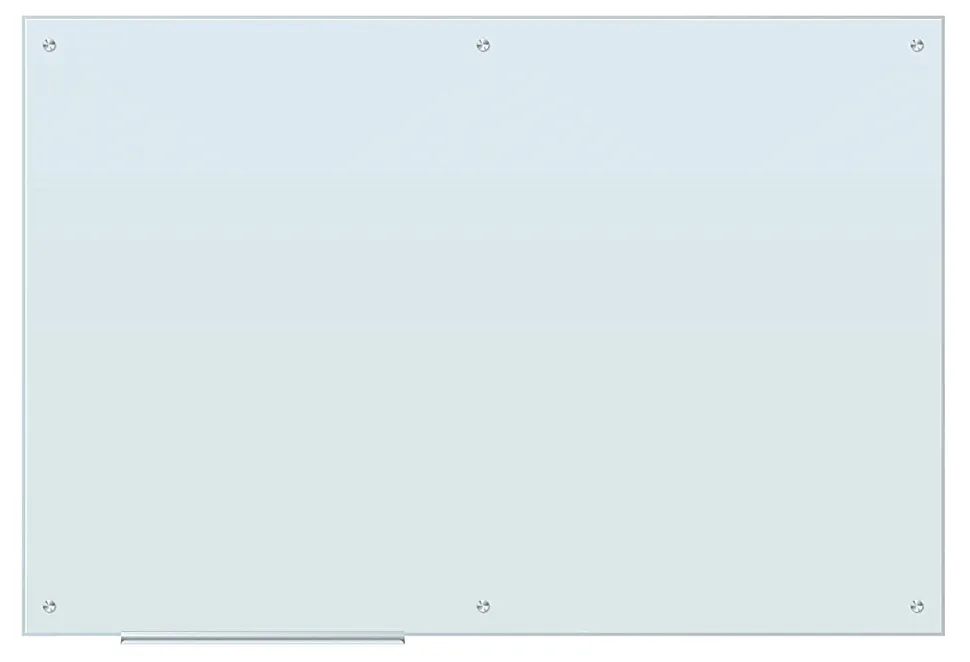 U Brands® Magnetic Glass Dry-Erase Board, 72" X 48", White Frosted Surface, Frameless, Actual Size 70" X 47" (2301U00-01)