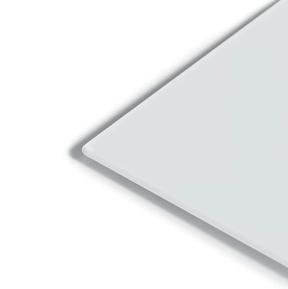 U Brands Magnetic Glass Dry-Erase Board Rolling Easel, 48" X 36", White Frosted Surface, Actual Size 47" X 35" (2368U00-01)