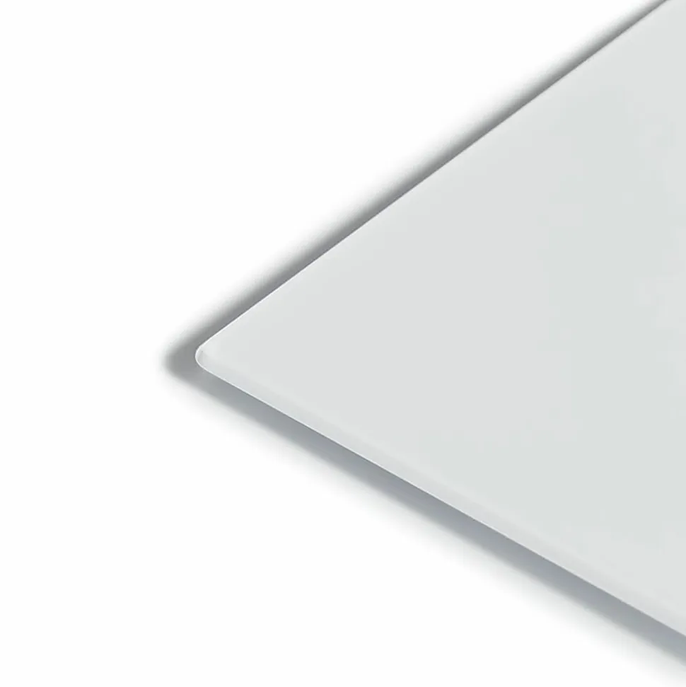 U Brands Magnetic Glass Dry-Erase Board Rolling Easel, 48" X 36", White Frosted Surface, Actual Size 47" X 35" (2368U00-01)