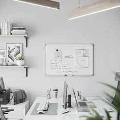 U Brands Magnetic Porcelain Steel Board, 36