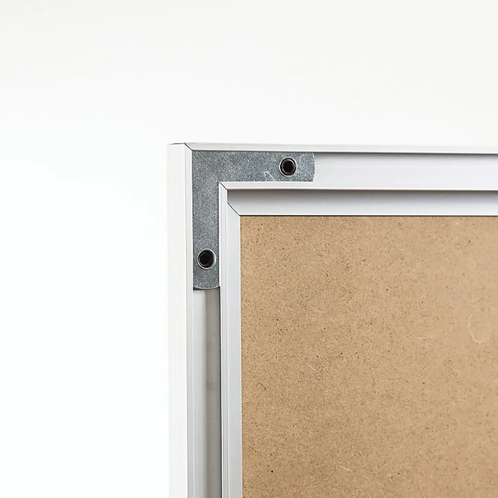 U Brands Melamine Non-Magnetic Dry-Erase Board, 48" X 36", Silver Aluminum Frame, Actual Size 47" X 35" (032U00-01)