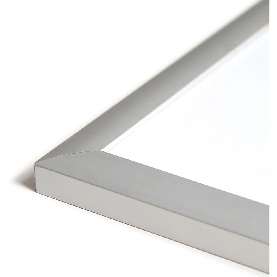 U Brands Melamine Non-Magnetic Dry-Erase Board, 48" X 36", Silver Aluminum Frame, Actual Size 47" X 35" (032U00-01)