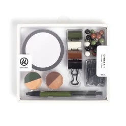 U BrandsĀ® Novelty Stationery Kit, Off Beat Geo, Kit Of 80 Pieces