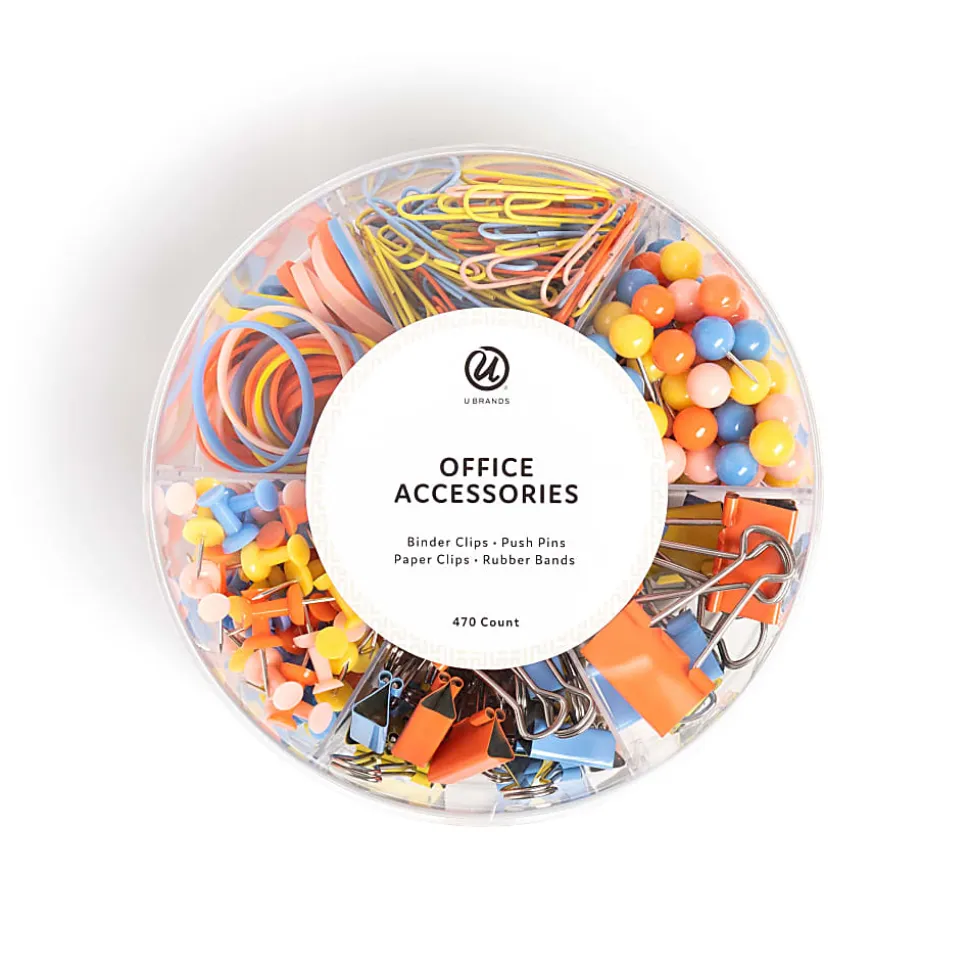 U Brands® Office Accessory Kit, Playground Primary, Kit Of 470 Pieces