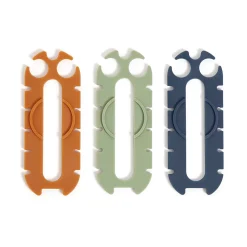 U Brands® Oval Headphones Cord Caterpillar Wraps, 1/8”, Assorted Colors, Set Of 3 Wraps, 7145U06-24