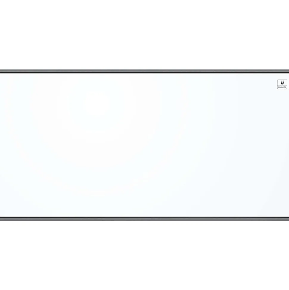 U Brands PINIT Magnetic Dry-Erase Board, 96" X 48", Black Aluminum Frame, Actual Size 95" X 47" (3013U00-01)