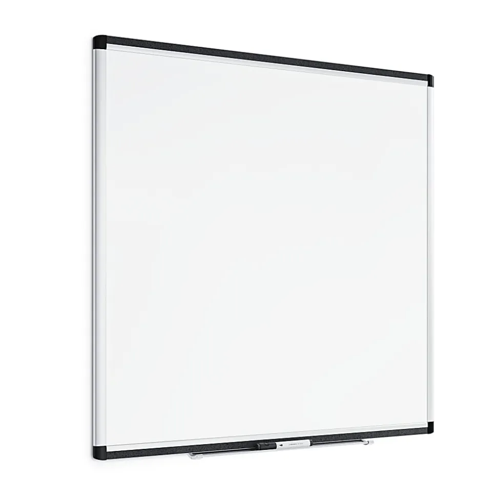 U Brands PINIT Magnetic Dry-Erase Board, 36" X 36", Silver Aluminum Frame, Actual Size 35" X 35" (2806U00-01)