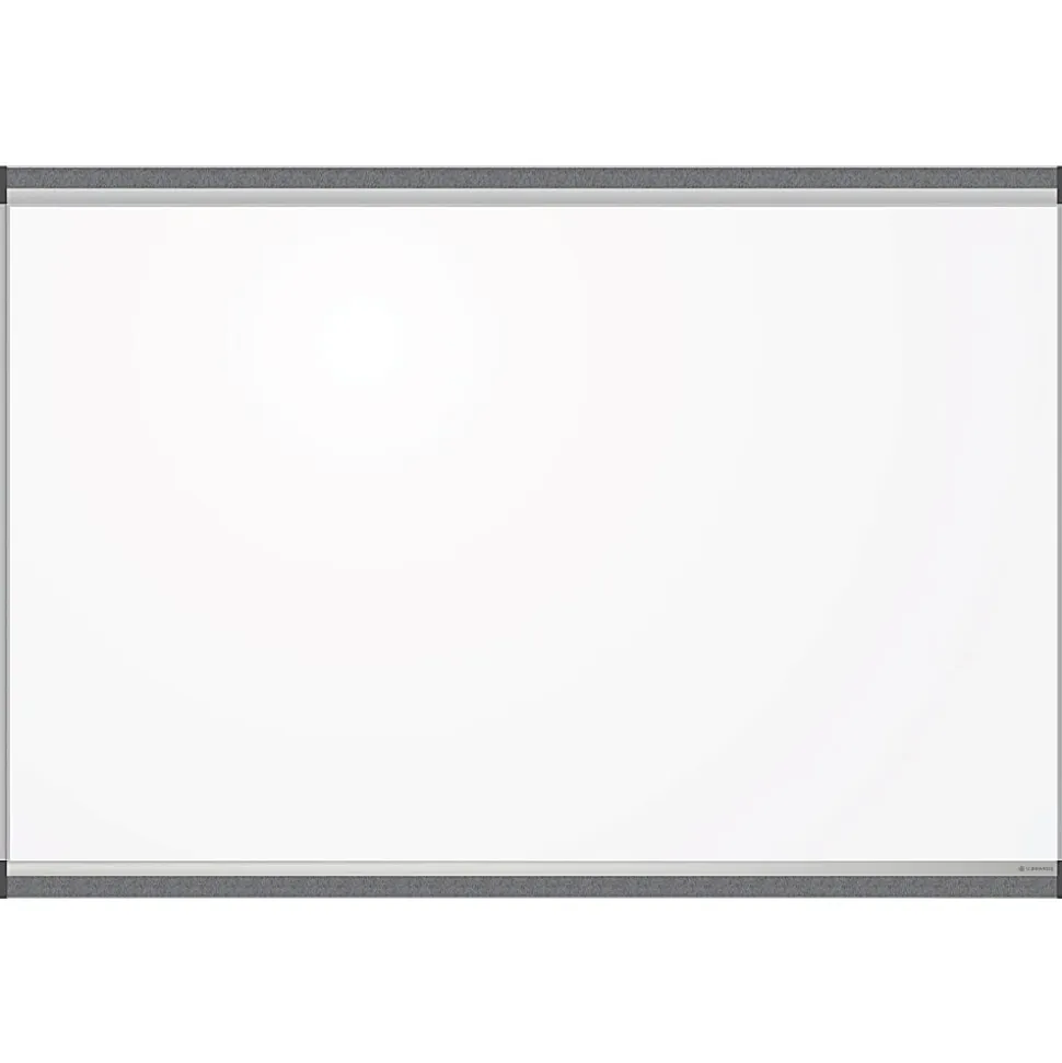 U Brands PINIT Magnetic Dry-Erase Board, 36" X 24", Silver Aluminum Frame, Actual Size 35" X 23" (2805U00-01)