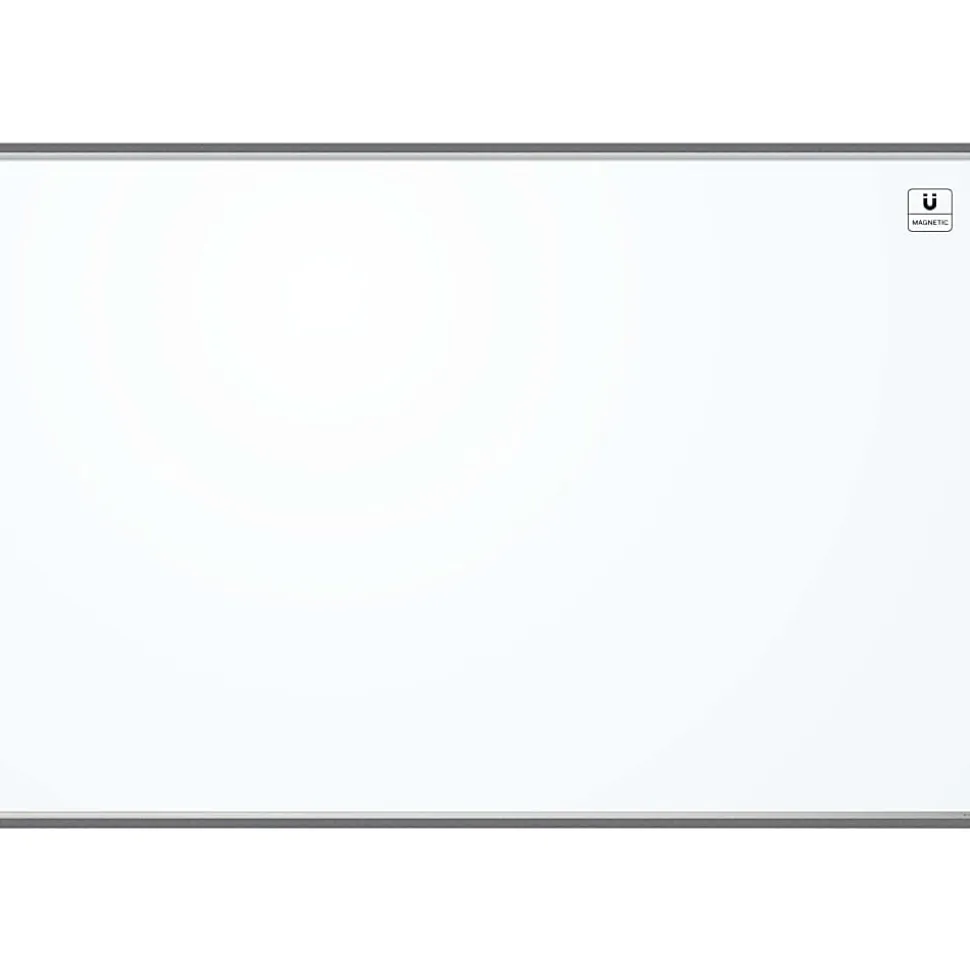 U Brands PINIT Magnetic Dry-Erase Board, 72" X 48", Silver Aluminum Frame, Actual Size 70" X 47" (2808U00-01)