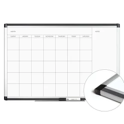 U Brands PINIT Magnetic Dry-Erase Monthly Calendar Board, 36