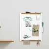 U Brands PINIT Magnetic Dry-Erase Board, Steel, 11" x 14", White Surface, Plastic Frame