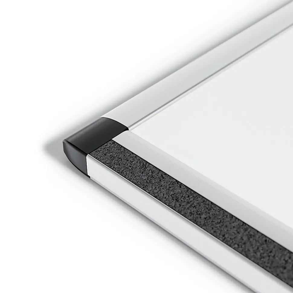 U Brands PINIT Magnetic Dry-Erase Board, 24" X 18", Silver Aluminum Frame, Actual Size 23" X 17" (2804U00-01)