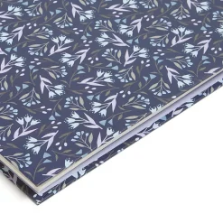 U BrandsĀ® Spiral Journal And Catalina Pen Set, 6" x 8", College Rule, 150 Pages (75 Sheets), Navy Floral
