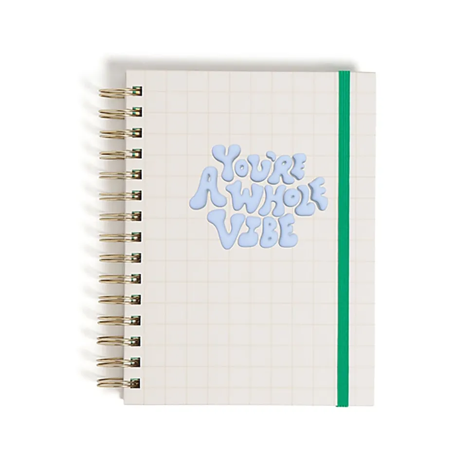 U Brands® Spiral Journal With 3 Tab Dividers, 6" x 8", Wellness Design, Total Qty 1