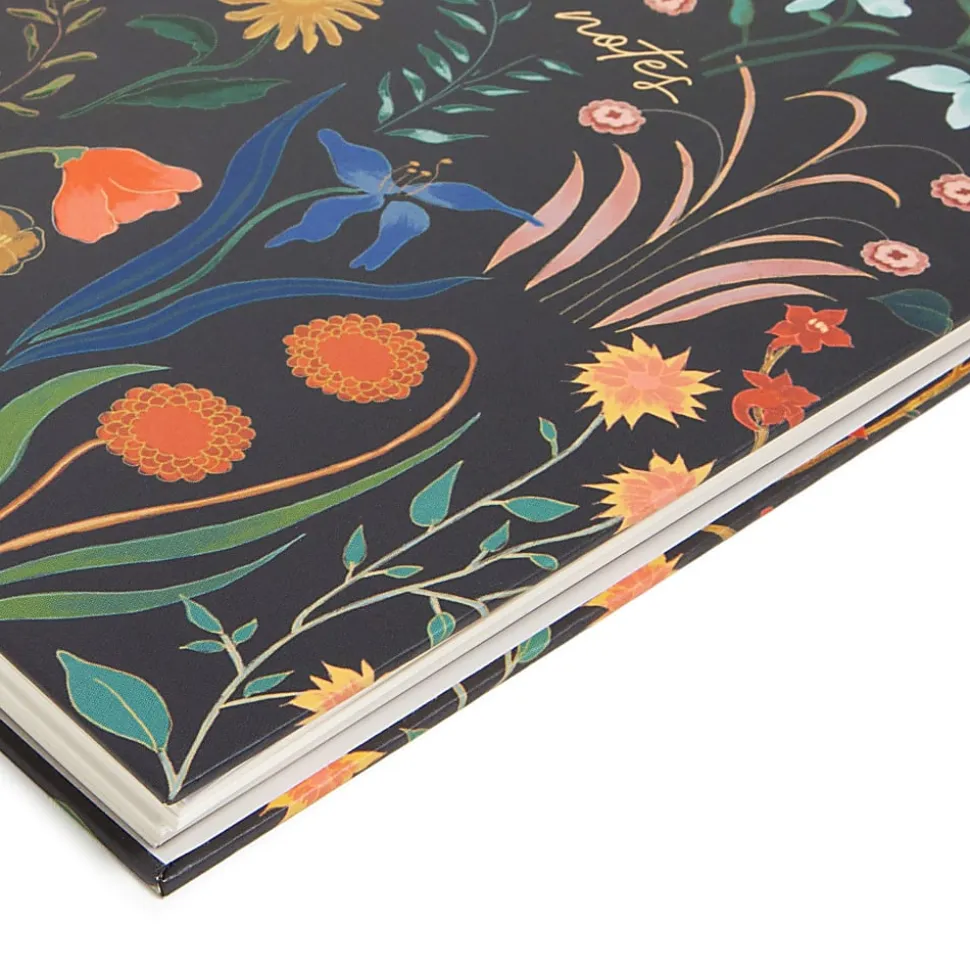 U Brands® Spiral Journal, 6" x 8", College Rule, 150 Pages (75 Sheets), Black Botanical Studies