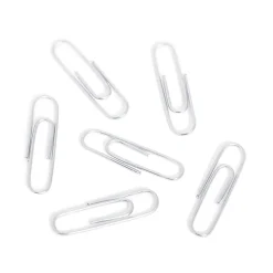 U Brands® Standard Paper Clips, 1-1/4", Silver, Jar Of 300 Clips