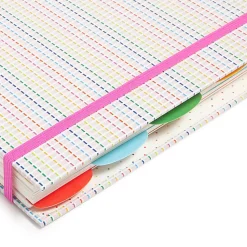 U Brands® 5-Tab Spiral Journal, 6” x 8”, College Rule, 400 Pages (200 Sheets), Stripes & Brights