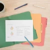 U Brands U-Eco™ Poly File Folders, Pack Of 24, Letter (8 1/2" x 11"), Assorted Colors