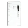 U Brands® Weekly Magnetic Dry-Erase Calendar Board, 5-1/2" x 10", Gray/White