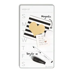 U Brands® Weekly Magnetic Dry-Erase Calendar Board, 5-1/2