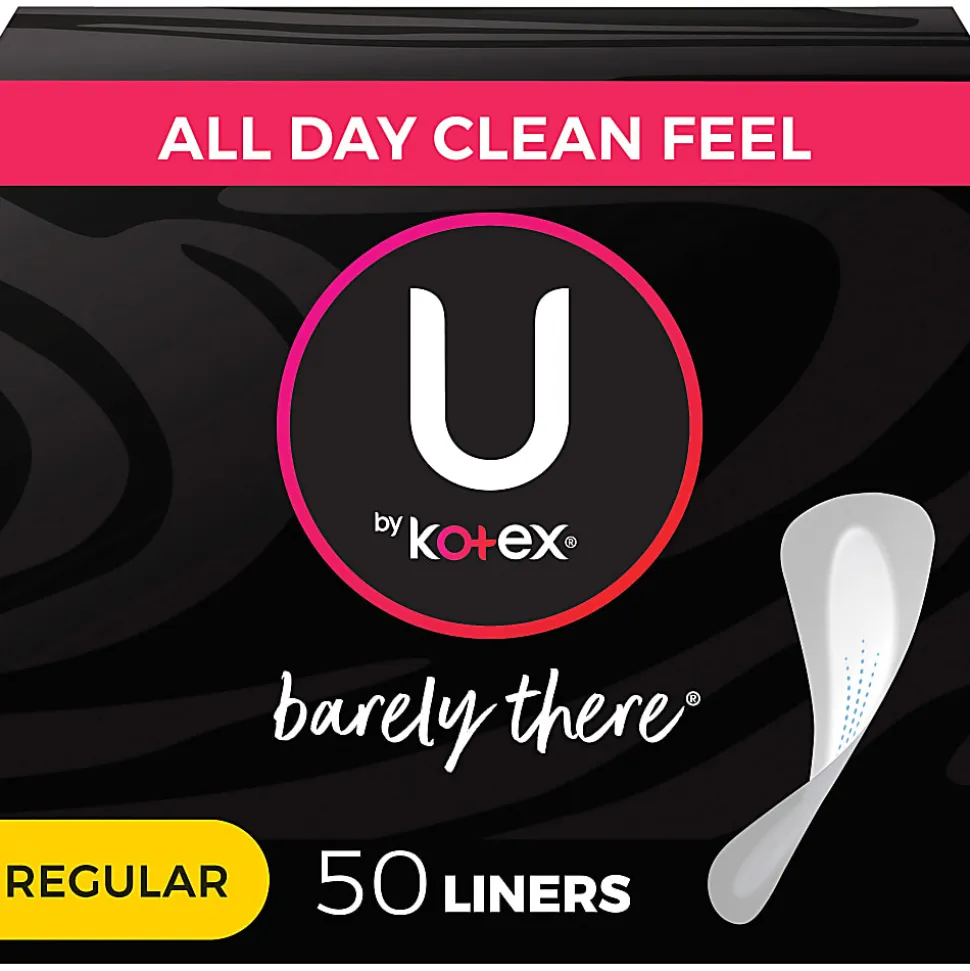 U by Kotex Barely There Panty Liners, Box Of 50 Liners