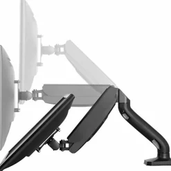 Uncaged Ergonomics Single Computer Monitor Arm With USB Ports| Universal VESA Mount Ergonomic Screen Holder Riser