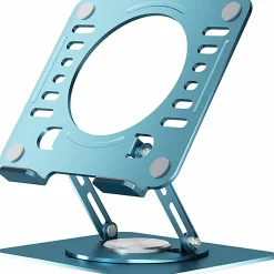 Uncaged Ergonomics Swivel Laptop Stand for Desk - Adjustable Laptop Riser Cooler with 360 Rotation - Up to 15.60