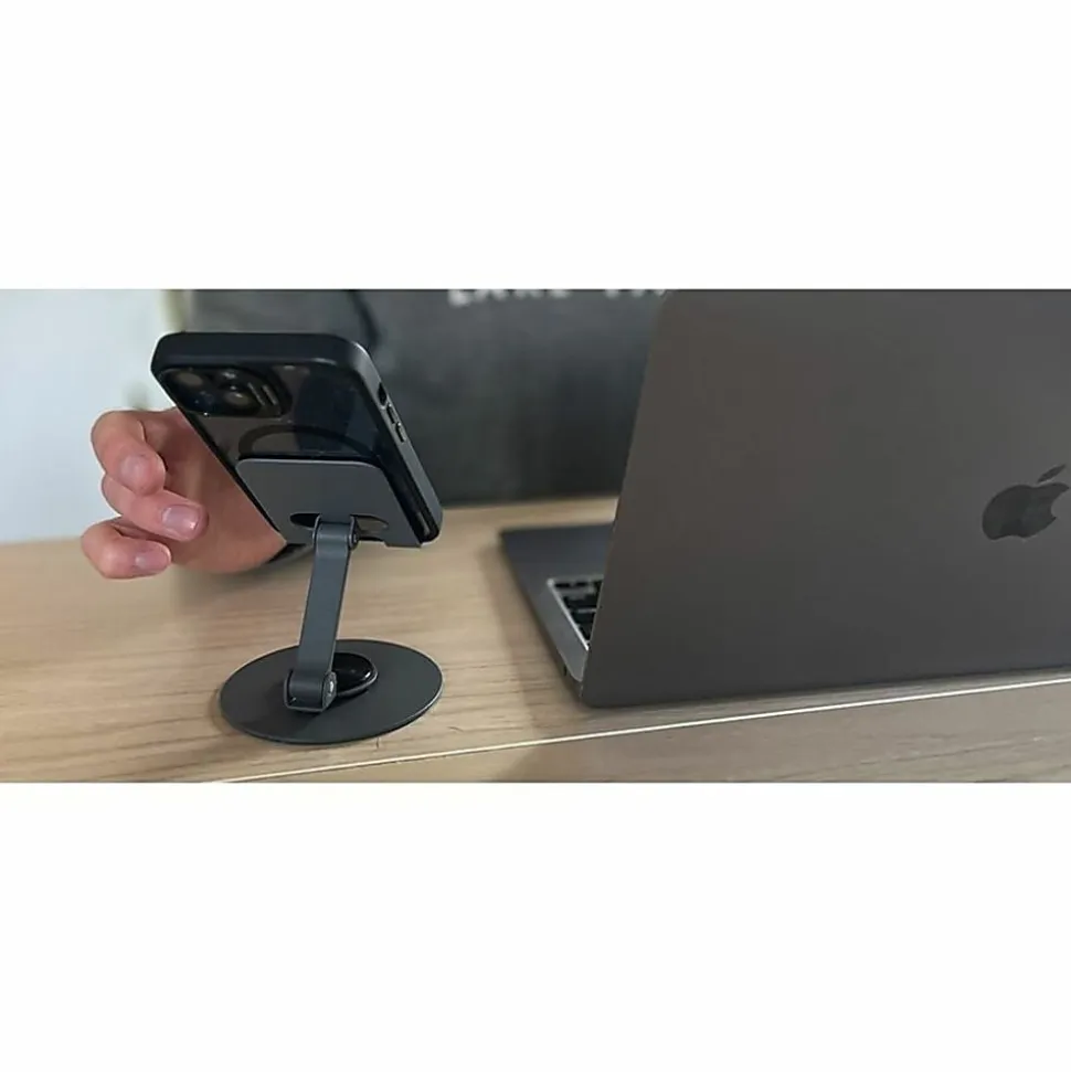 Uncaged Ergonomics Swivel Phone Stand, 4XSPSBLACK